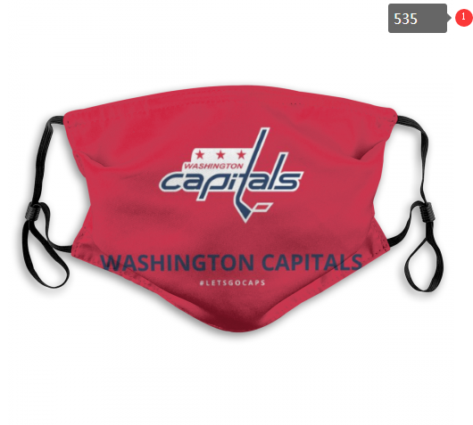 NHL Washington Capitals #1 Dust mask with filter->nhl hats->Sports Caps